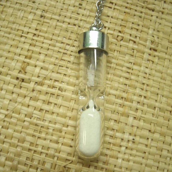 Glow in the Dark Hour Glass Necklace - Picture 2 of 16